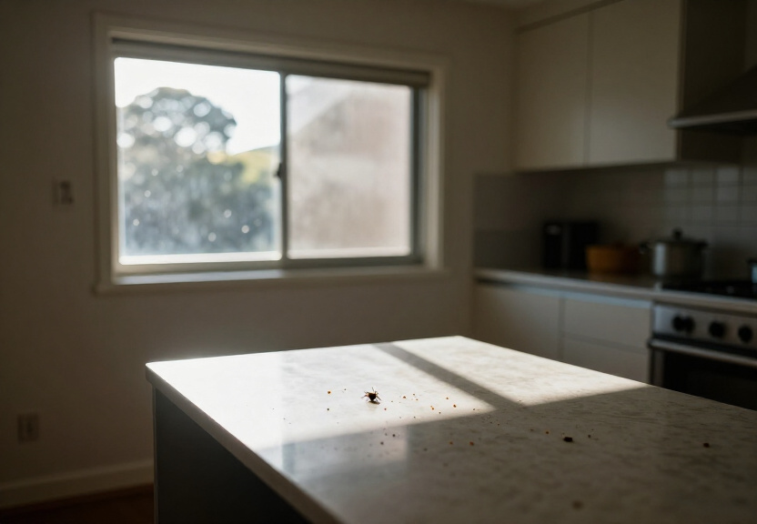 Cockroaches in a Wentworth Point apartment wall cavity before removal